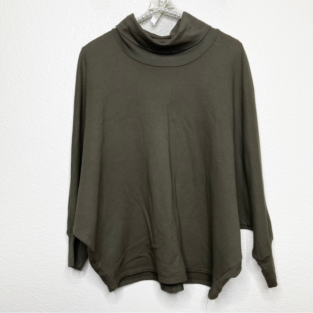 Anthropologie Stateside Bente Cowl Neck 3/4 Sleeve Pullover Sweater Size Large - Picture 1 of 12